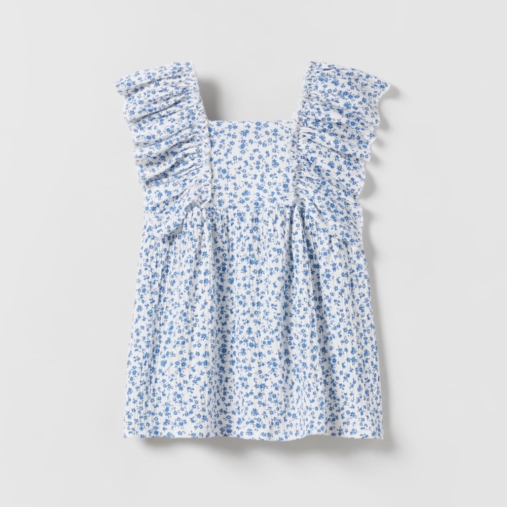 Baby Zara Textured Floral Dress